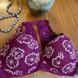 ⚡️SALE⚡️Victoria Secret PINK 34DD Lace Adjustable Racerback Bra